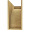 Ekena Millwork 12"W x 36"D x 24"H Classic Huntington Rough Cedar Woodgrain TimberThane Corbel, Primed Tan CORUR12X36X24HUNRCPR - alternate 5